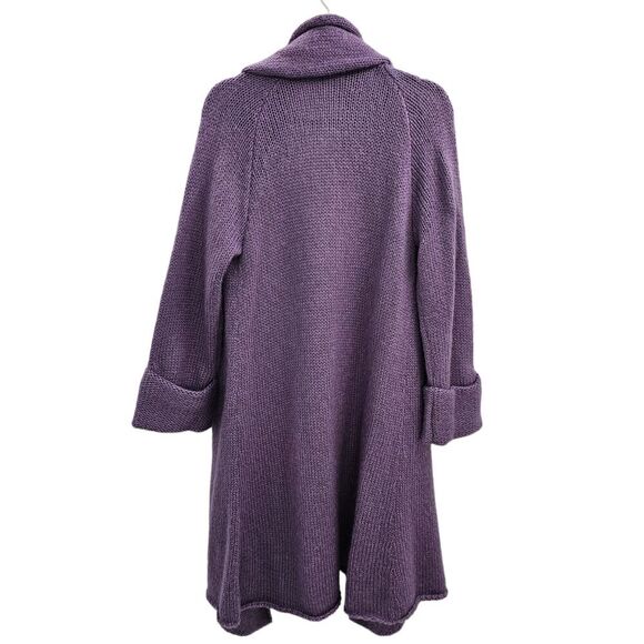 SOFT SURROUNDINGS Cardigan Medium Sweater Wool Mohair Chunky Telluride Long - Picture 5 of 10